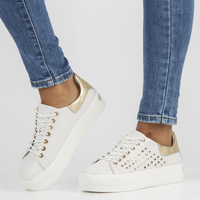 Leather shoes FILIPPO DP3531/22 WH białe