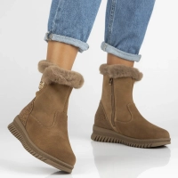 Leather ankle boots Filippo DBT7271/25 BR brown