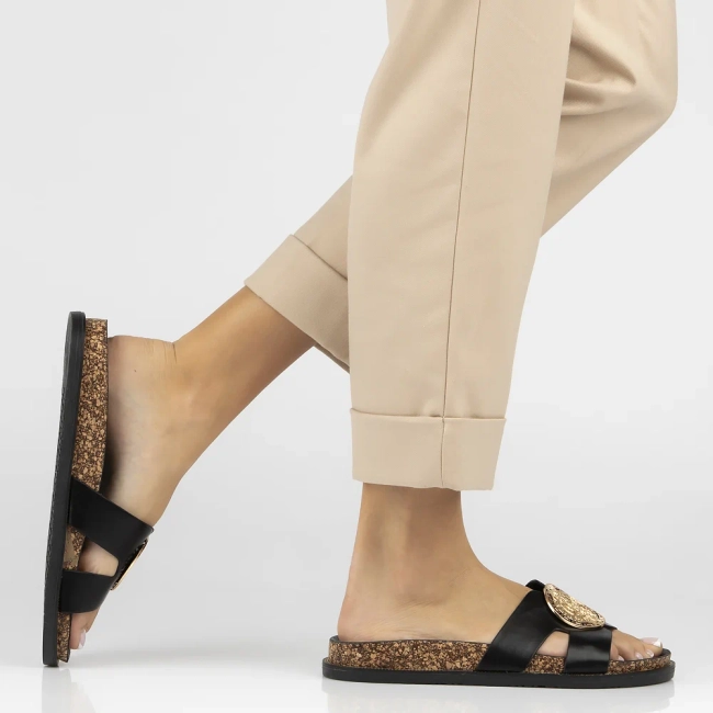 Slippers Filippo DK6972/25 BK black