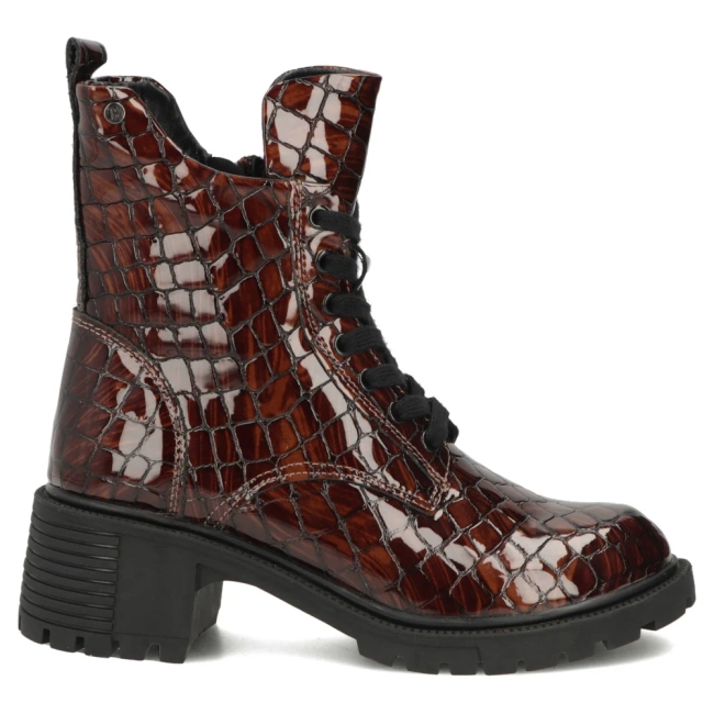 Leather heeled ankle boots Filippo DBT7971/26 BR brown