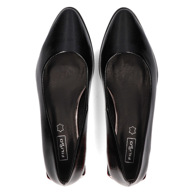 Pumps Filippo DP2383/21 BK L black lacquered