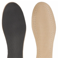 Coccine leather insert on latex foam