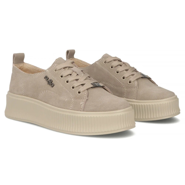 Leather sneakers Filippo DP6122/26 TP taupe