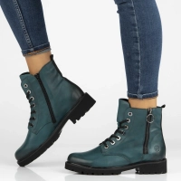 Leather ankle Boots Rieker D8671-12 blue