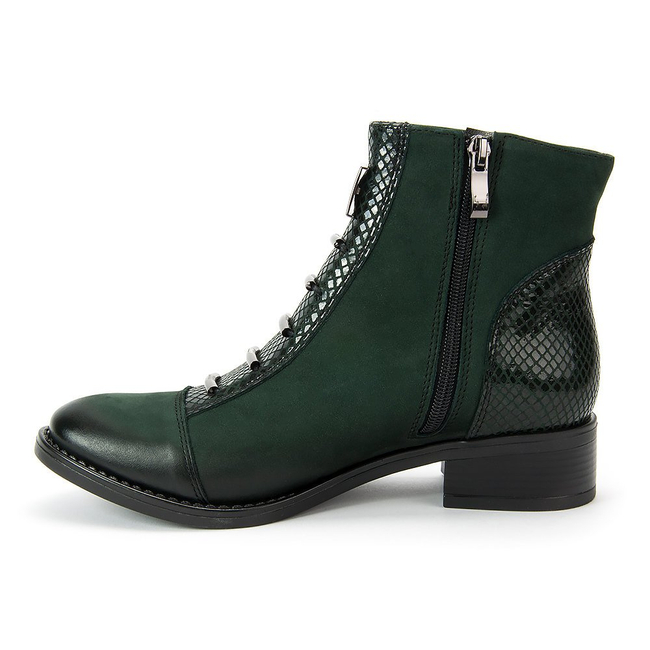 Botki FILIPPO 457S Zielony Żmij