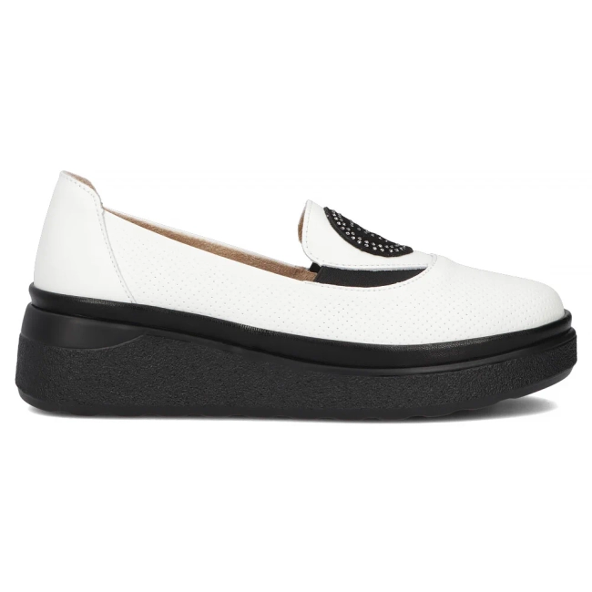 Leather shoes Filippo DP6801/25 WH white
