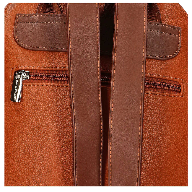 Backpack David Jones 6218-3 Cognac