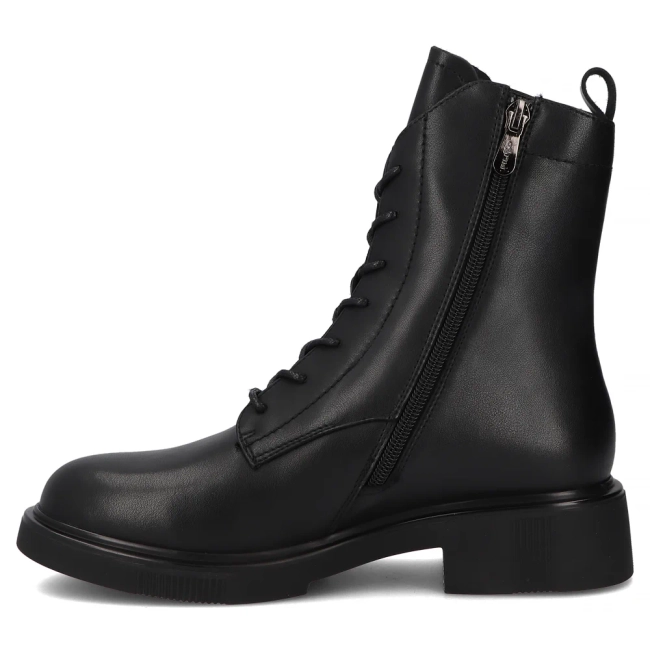 Leather ankle boots Filippo DBT7189/25 BK black