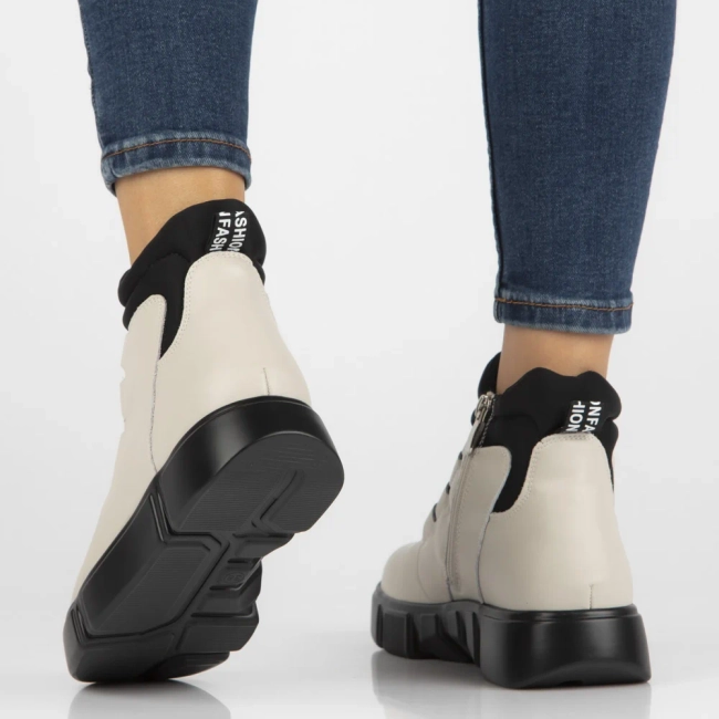 Leather ankle boots Filippo DBT6532/25 BE beige