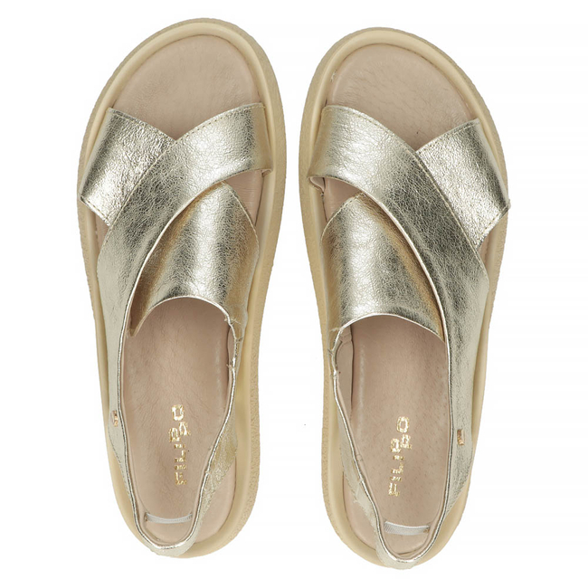 Leather sandals Filippo 40339 gold