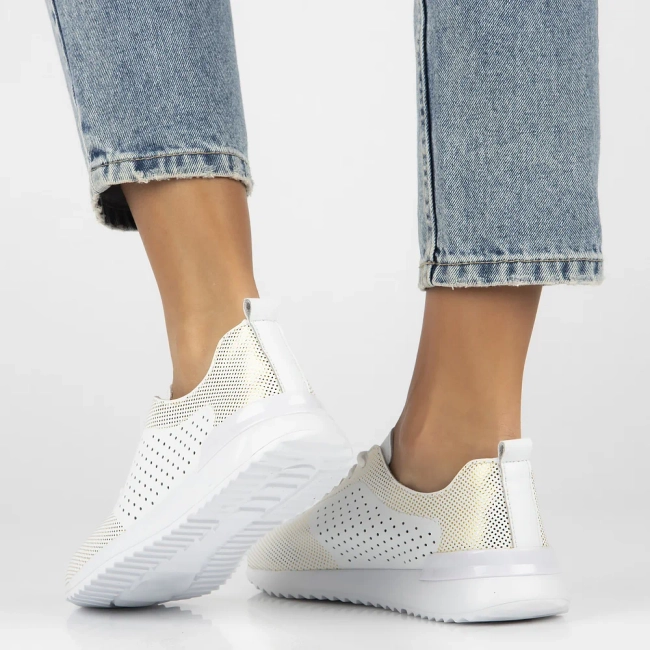 Skórzane sneakersy Artiker 56C1036 białe