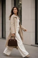 Dark brown handbag Carmen