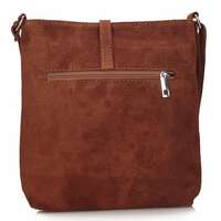 Handbag Toscanio Suede Messenger Bag A88 brown