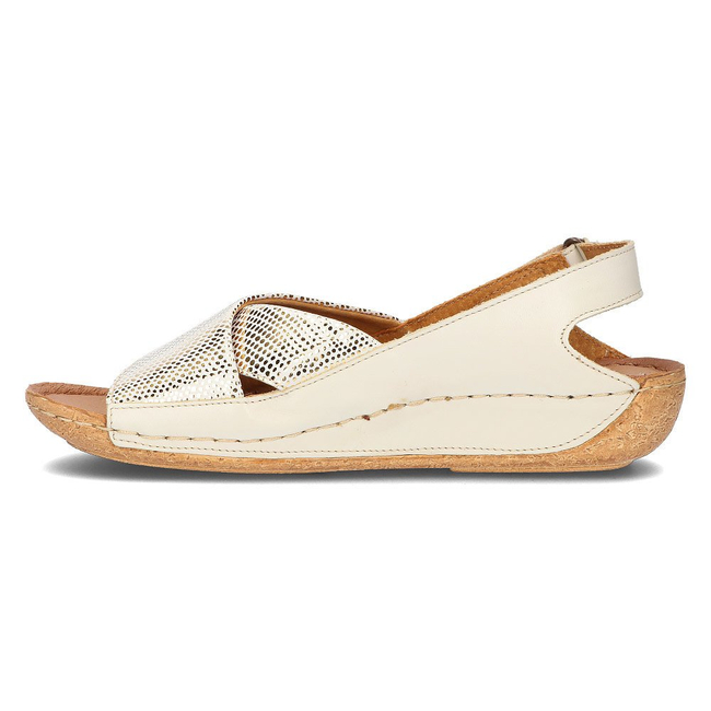 Leather sandals Filippo 00994-37/00-5 ecru