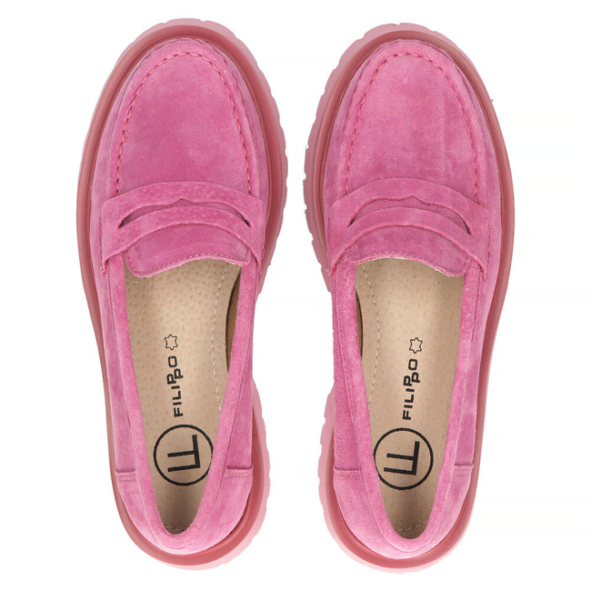 Leather shoes Filippo DP4586/23 FH pink