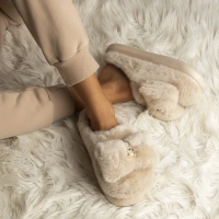 Kapcie Filippo DK6686/24 BE beżowe