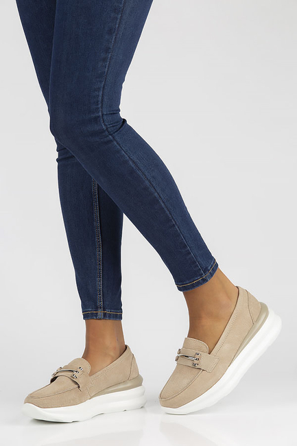 Leather shoes Filippo DP3530422 BE beige