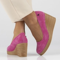 Leather shoes Filippo DP3521/24 FH fuchsia