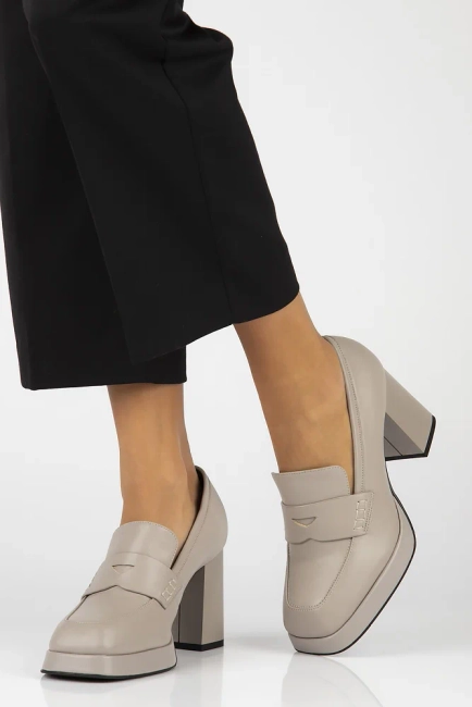 Leather shoes Filippo DP6172/24 BE beige