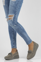 Leather shoes Filippo DP3632/22 GR grey