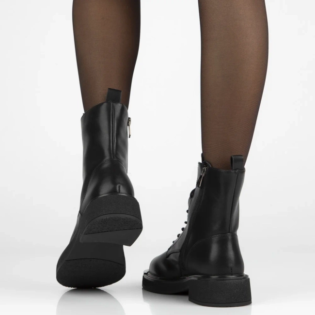 Leather ankle boots Filippo DBT7231/25 BK black