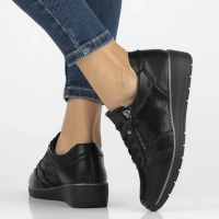 Leather shoes Filippo DP6633/24 BK black