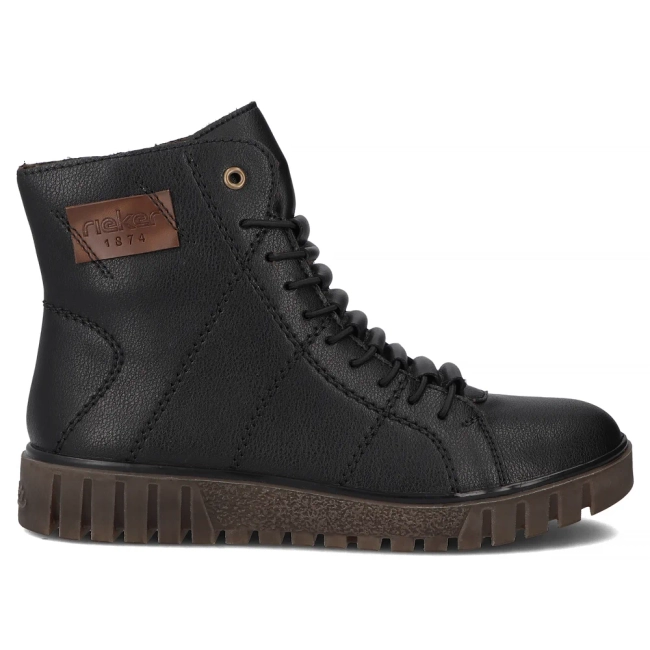 Ankle Boots Rieker leather Y3421-00 Black