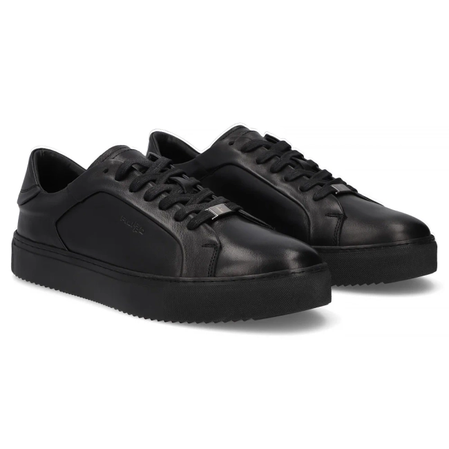 Skórzane sneakersy Filippo MP8274/26 BK czarne
