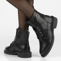 Leather ankle boots Filippo DBT7153/25 BK black