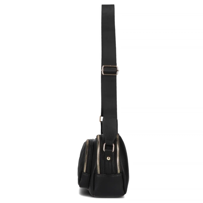 Black shoulderbag charm sombre