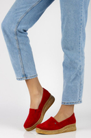 Skórzane półbuty Filippo DP2164/21 RD czerwone