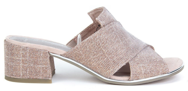 Klapki Marco Tozzi 2-27222-32 592 Rose Metallic