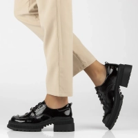 Leather shoes Filippo DP6459/24 BK L black