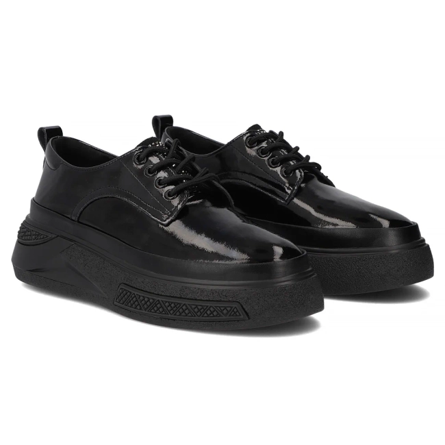 Leather shoes Filippo DP7303/25 BK black