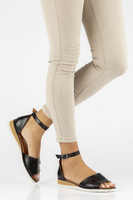 Leather sandals Filippo DS3914/22 BK black