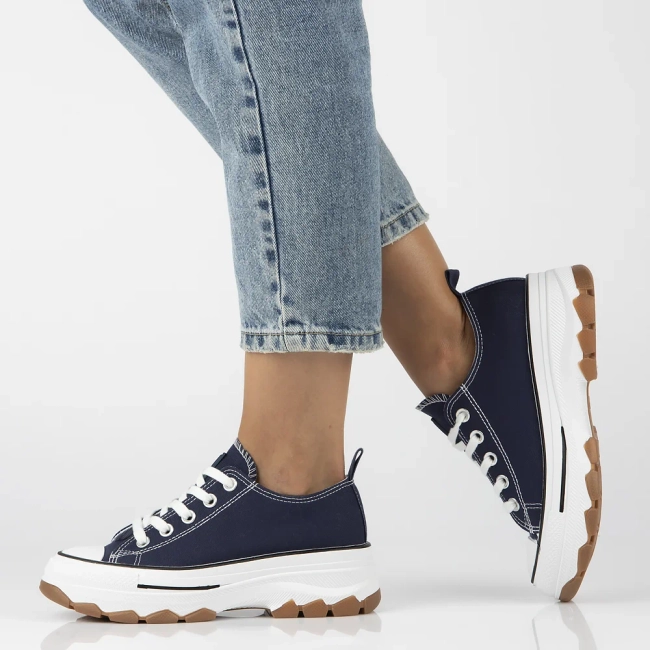 Trampki News 24SP26-6737 granatowe