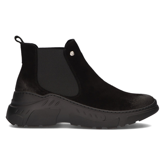 Skórzane botki Filippo 5094 Czarne