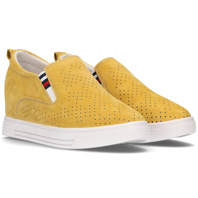 Leather shoes Filippo DP1356/21 YL yellow