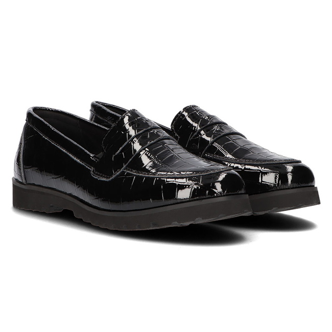 Leather loafers Filippo DP3172/21 BK black