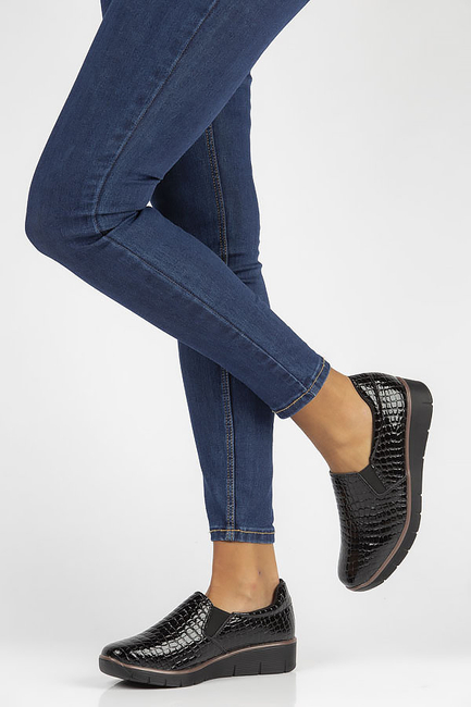 Leather shoes Filippo DP3616/22 BK black