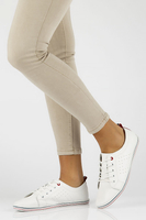 Skórzane półbuty Filippo DP073/22 WH białe