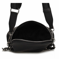 Handbag Toscanio Leather Messenger Bag B67 black