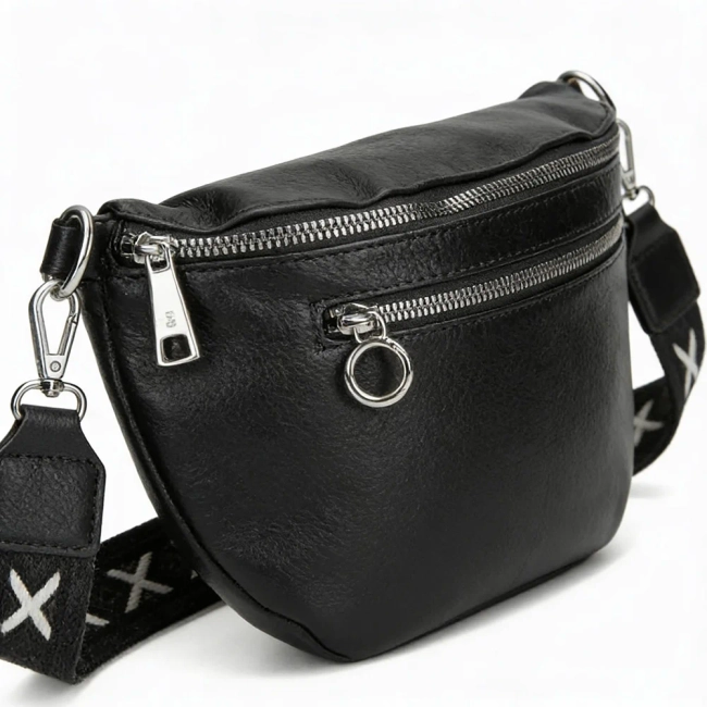 Black crossbody bag Tetina