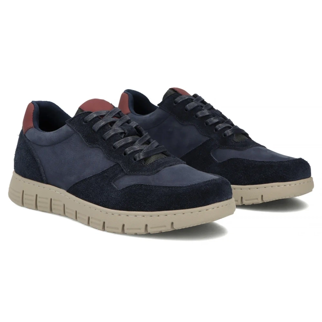 Leather sneakers Filippo MP8296/26 NV navy