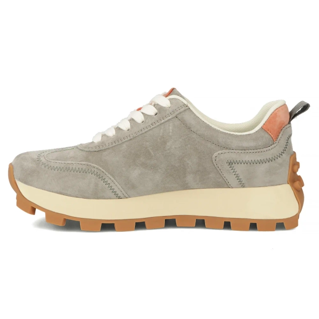 Skórzane sneakersy Filippo DP6743/25 KH OR khaki