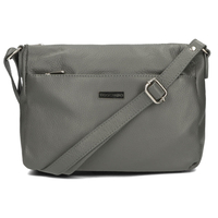 Handbag Toscanio Leather Messenger Bag A59 grey