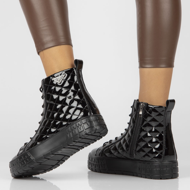 Leather boots Filippo DBT3944/22 BK black