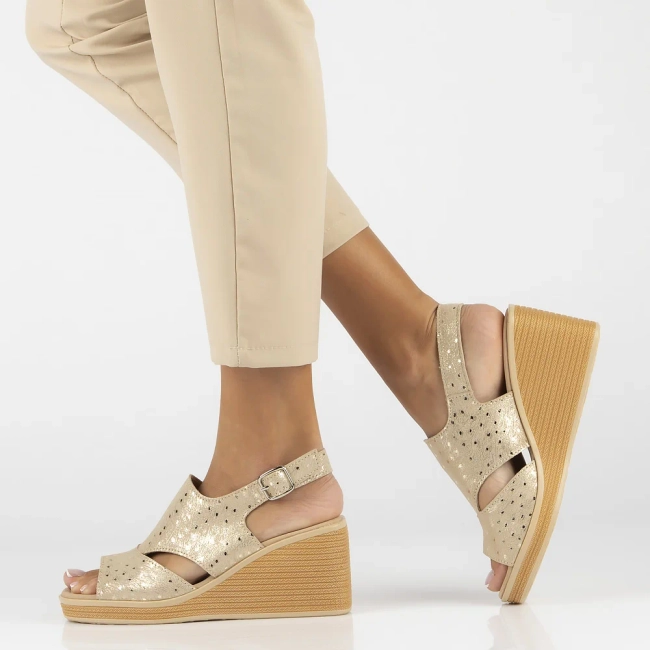 Leather sandals Filippo DS6010/24 GO gold