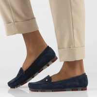 Leather loafers Filippo DP2037/25 NV RD navy