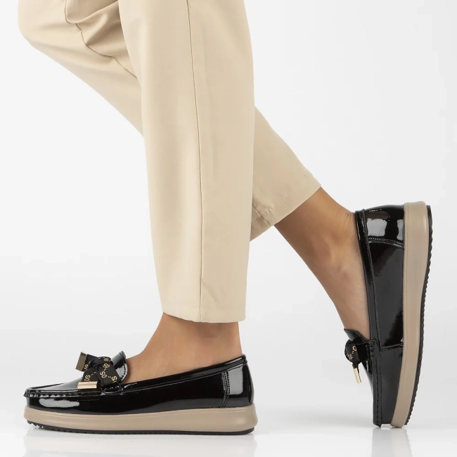 Leather loafers Filippo DP6457/25 BK black